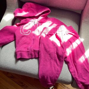 Calvin Klein Jeans Pink 2 piece sweatpants suit 18M
